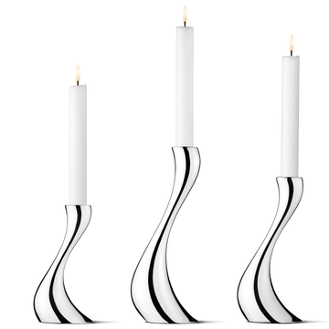 Georg Jensen Cobra Candlesticks - Set of 3