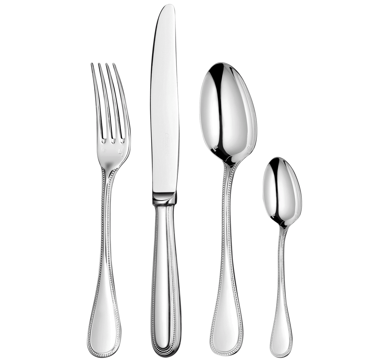 キッチン・食器 Christfle SALAD FORK & SPOON PERLES