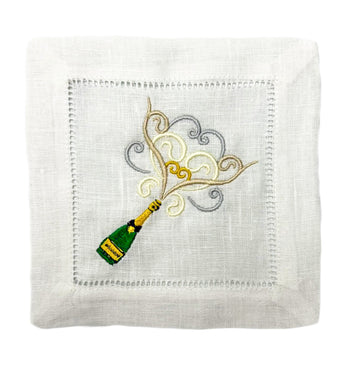 Champagne Cocktail Napkins Set/4