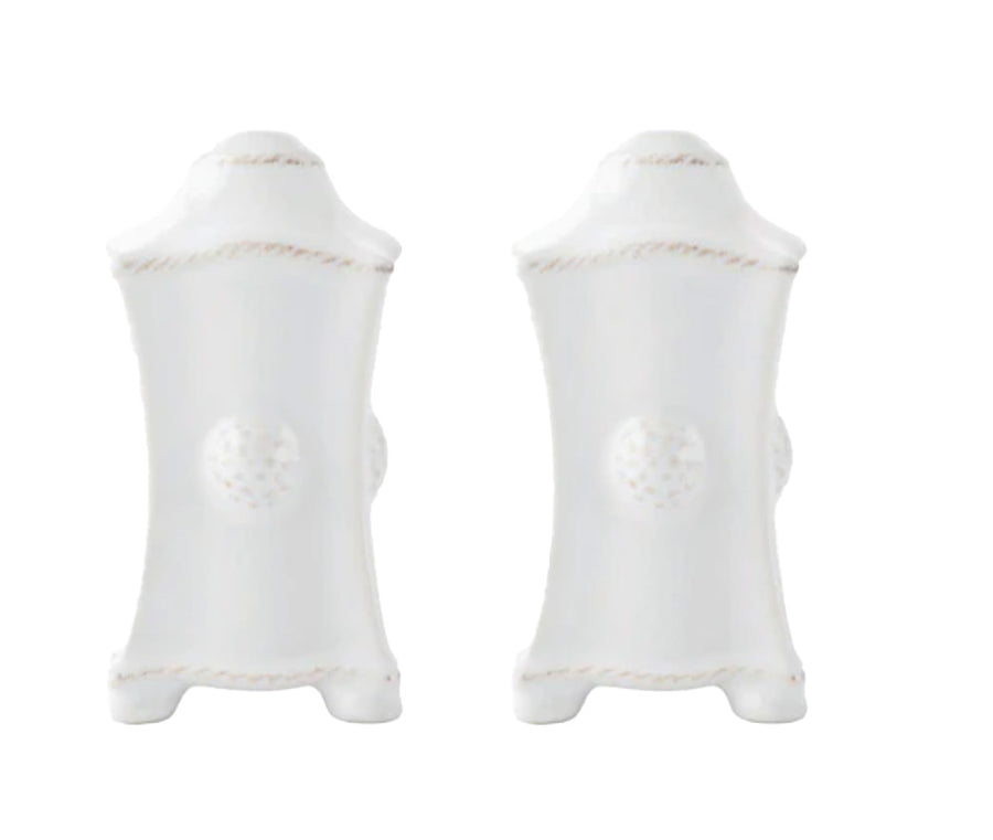 Berry & Thread<br> Salt and Pepper Set/2 Whitewash