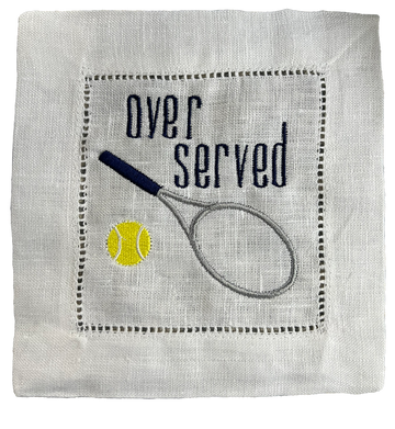 Over Served Cocktail Napkins Set of 4