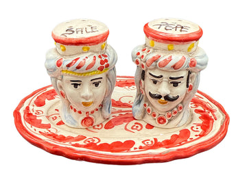 Sicilian Moor Head Salt and Pepper Shakers