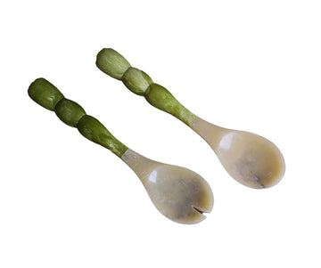 Beatriz Ball Rio Bubble Salad Servers Green