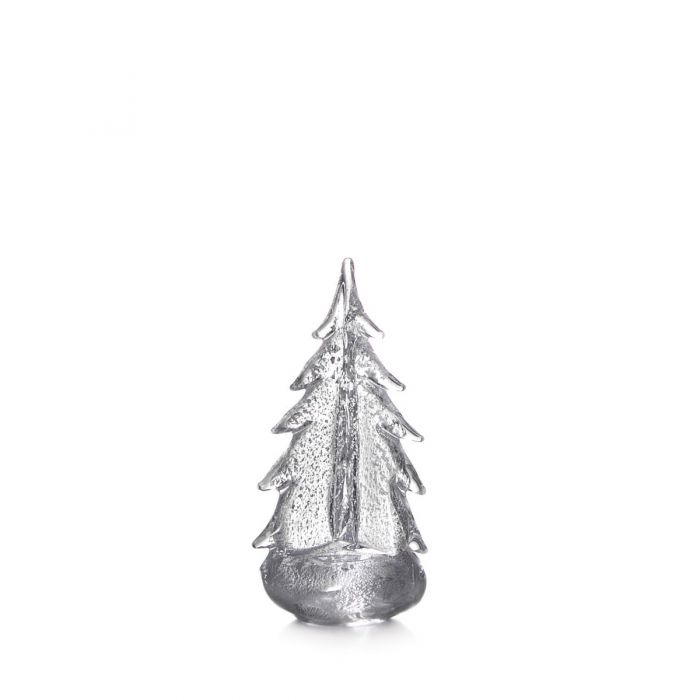 Simon Pearce Silver Leaf Glass Christmas Tree - 10