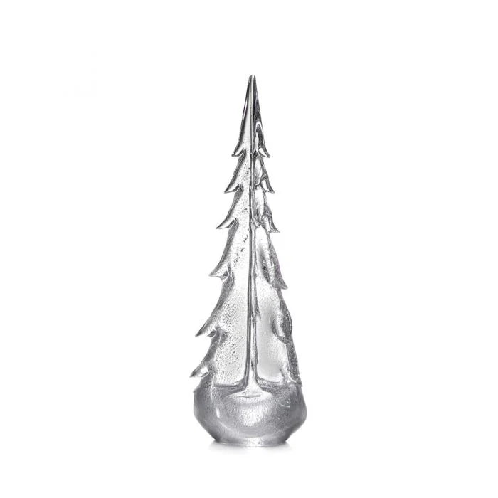 Simon Pearce Silver Leaf Glass Christmas Tree - 18
