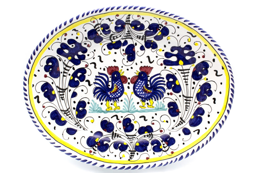 Gallo Blue Rooster Oval Serving  15