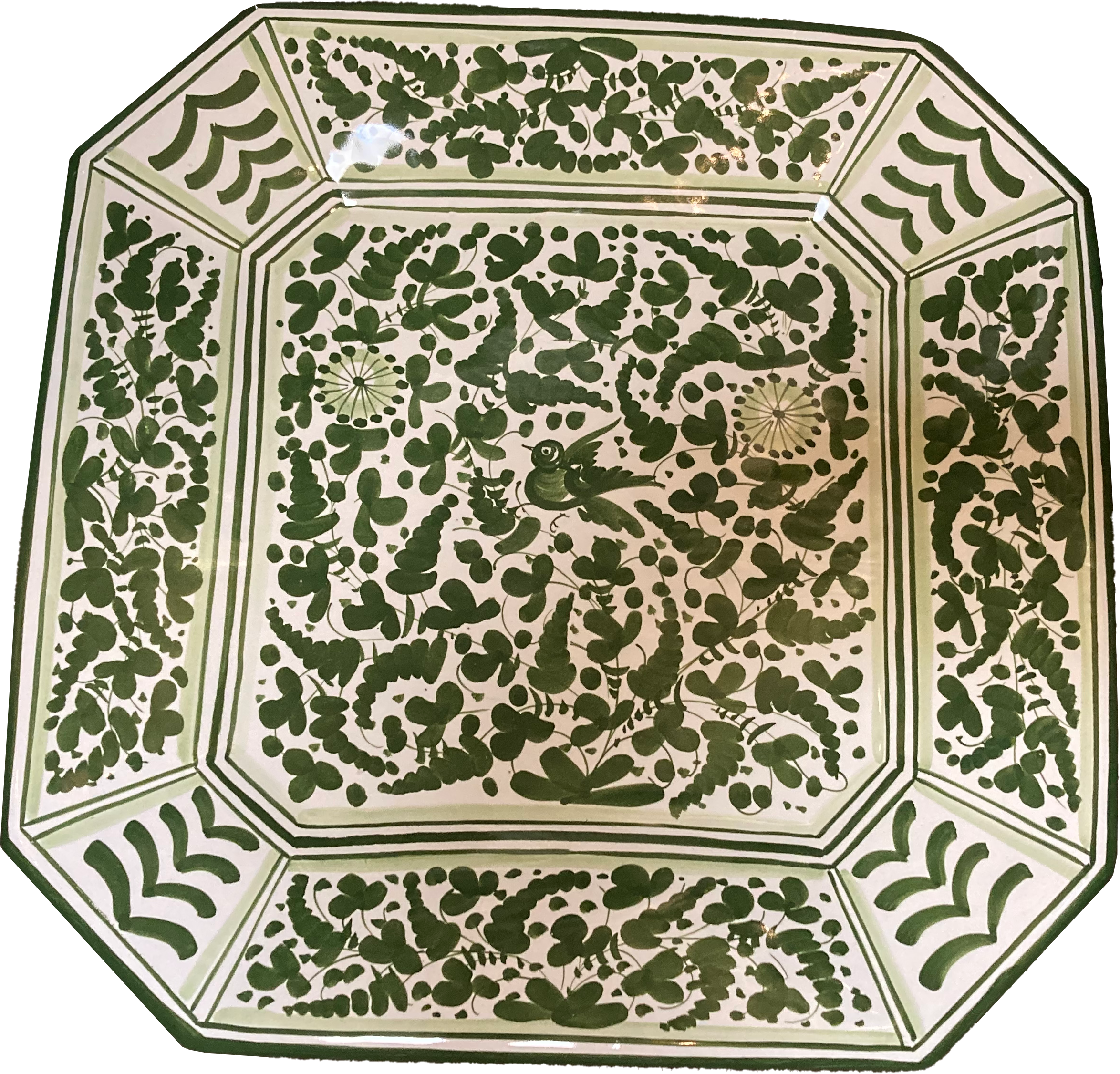 Arabesco Verde Square Platter