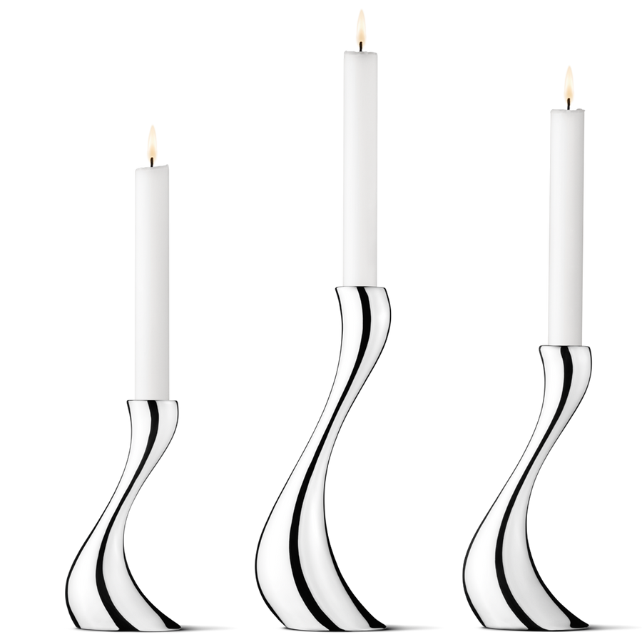 Georg Jensen Cobra Candlesticks - Set of 3 *Backordered
