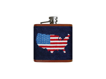 Needlepoint Flask - Americana
