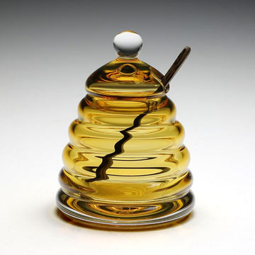William Yeoward Amber Honeycomb Jar