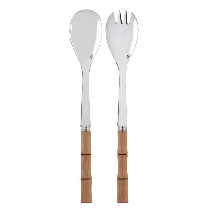 Bamboo French Salad Servers